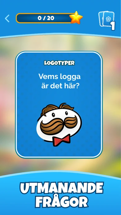 Answer visual quiz questions — screenshot from the Swedish TimeBlast app